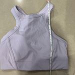 Lululemon Ribbed Nulu High-Neck Yoga Bra Faint Lavender (Size 4) Photo 10