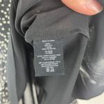 Theory  Marsh Starry Print Silk‎ Dress Black Sheer Long Sleeve Size 0 Whimsigoth Photo 4