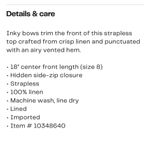 Reformation New Aspen Linen Tank Vest Photo 3