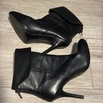 Ralph Lauren  Black Leather‎ Leola Fold-Over High Heel Boots Size 7.5 booties Photo 10