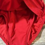 Jantzen Women's  Red Swimsuit Ruched Retro Sweetheart Neck Size 8 GUC #1297 Photo 3