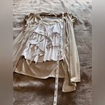 Heart soul  Layered Short Sleeve Cardigan Blouse Y2K Women’s Sz M EUC Photo 6