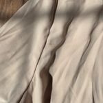 EXPRESS  Womens Bomber Jacket Full Zip Beige‎ Ruched Sleeve Lightweight XS Photo 1