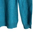 Charter Club Luxury 100% Cashmere Teal Blue Long Sleeve Crewneck Sweater Size M Photo 4