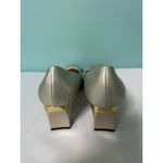 J Renee Gold Ivory Slip On Pumps. Size 10.5 Photo 2