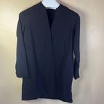 Madewell  Women's Black V-Neck Shift Dress Long Sleeve Size Small Formal Church‎ Photo 1