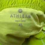 Athleta Record Time Running Shorts Women’s Size XL Lime Green Photo 4