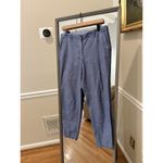 Talbots  Light Blue Chambray Crop Pants Women's Size 6 NWT Photo 4