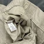 Ellen Tracy Company Womens Size XL Sandstone Linen Drawstring Shorts Pockets Photo 6