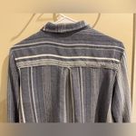 Maeve Anthropologie Size Large Chatham Chambray Blue & White Button Front Shirt Photo 5