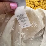 CAbi 5943 Midsummer White Floral Eyelet Embroidered Dress Topper Coverup SIZE 8 Photo 6