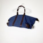 Cuyana  navy canvas leather weekender overnight bag Photo 13