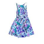 Amanda Uprichard  Multicolor Geometric Floral Print A-Line Dress Silk Size Small Photo 6