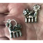 Handmade Cat Earrings Metal Kitty Lover Birthday Gift Hypoallergenic Hoo… Photo 4
