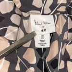 H&M Richard Allen x Gray and Cream Long Sleeve Belted Dress Size 6 side zip Photo 6