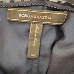 BCBGMAXAZRIA BCBG Palais Navy One Shoulder Cocktail Dress old money quiet luxury festive Photo 3