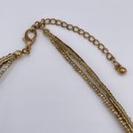 Vintage 90s Kenneth Cole Amber Oval Pendant Beaded Strand Necklace Boho Gemstone Orange Photo 4