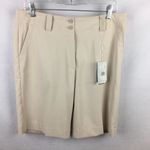 Nike Women's Golf Tan Casual Bermuda Dry Fit Shorts 10 New Photo 1