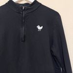 Bad Birdie Golf Womens Black Quarter Zip Pullover Sweatshirt Size Small Photo 1