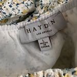 Hayden Embroidered Eyelet Ruffled Floral Top Size L Photo 6