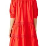 Kate Spade NWT Broom Street X  Poplin Off Shoulder Dress Cherry Pepper Size XXL Photo 2