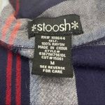 Stoosh  Shirt Womens Medium Plaid Long Tab Sleeve Button Down Photo 2