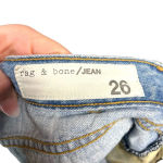 Rag and Bone  Boyfriend Shorts in‎ Dixon Blue Wash Distressed Denim Size 26 Photo 6