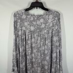 Eileen West Gray/White Floral Modal Long Sleeves Waltz Nightgown Size large NWOT White Photo 10
