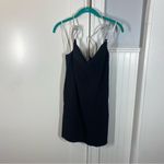 C/MEO COLLECTIVE NWT C/MEO Elevate Dress LBD Mini Shift Sparkle‎ Cowl Neck Tie Neck Size small 4 Photo 2