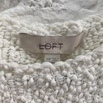 Loft Open Weave White Textured Top Photo 3