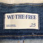 Free People WE THE FREE Bella Moto Mid Rise Skinny Jeans Size 25 Anke Zip Bikercore Blue New Photo 4