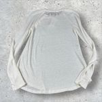 Derek Lam  10 Crosby Sailor Tee In Soft White Long Sleeve Linen Gold Button Sz XS Photo 5