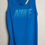 Nike ‎ Pro Women Size XS Blue Logo athletic tank top Photo 0