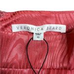 Veronica Beard  Leonor Floral Print Linen Blend Crop Wide Leg Pants Melon 10 NWT Photo 3