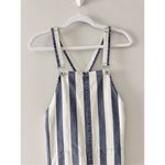 Vince Camuto Blue Denim Striped Casual Overall Dress Size Extra Small Photo 5