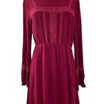 Earthbound Boho Crochet Long Sleeve Lace Dress  Women's Size XL Cottagecore Sexy Photo 0