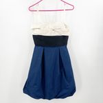 BCBGMAXAZRIA  Dress Size 2 Colorblock Straps/Strapless NWT Bubble Hem Y2K 2000s Photo 1