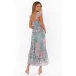 Show Me Your Mumu Reese Ruffle Dress in Sage I Do Floral XS NWT Photo 6