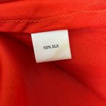 Miguelina Latrice Crinkle Chiffon 100% Silk Blouse Tank Top Coral Red Women’s S Photo 7