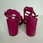 Cole Haan Women's Kaycee Knotted Fuschia Pink Block Heel Sandals Size 9 Photo 8