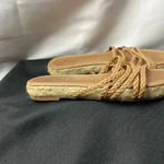 Madewell  WOMENS SIZE 7.5(9.5”) SLIP ON SANDAL BRAIDED STRAP FLAT JUTE HEEL Photo 5