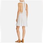 AQUA  BLOOMINGDALES S Knee-Length Eyelet Open-Back Goddess Dress Photo 1
