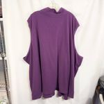 Woman Within Plus Size 6X Vest Full Zip Microfleece Deep Purple Pockets 1255 Photo 1