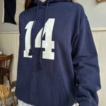 Brandy Melville  Christy 14 Hoodie Navy Photo 0