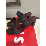 STAUD Frankie Ruched Sandal Black Womens Size 36 6 Photo 5