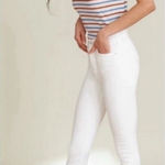 Veronica Beard  Carly Kick Flare Jeans Womens 25 White High Rise Denim Photo 0