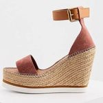See By Chloe See by Chloé Glyn Calf Leather Espadrille Platform Wedge Sandals, Size 42 NWT Photo 0