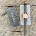 NWT Monroe Classique Wrist Watch in Sunburst Solerose Gray Photo 3