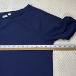 Gap  Tie-Front Heavy Weight T-Shirt Top Navy Blue Short Sleeve Casual Women's S‎ Photo 4
