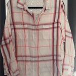 Mudd Womens Button-Up Shirt Meduim Long Sleeve Plaid Lace Back Photo 0